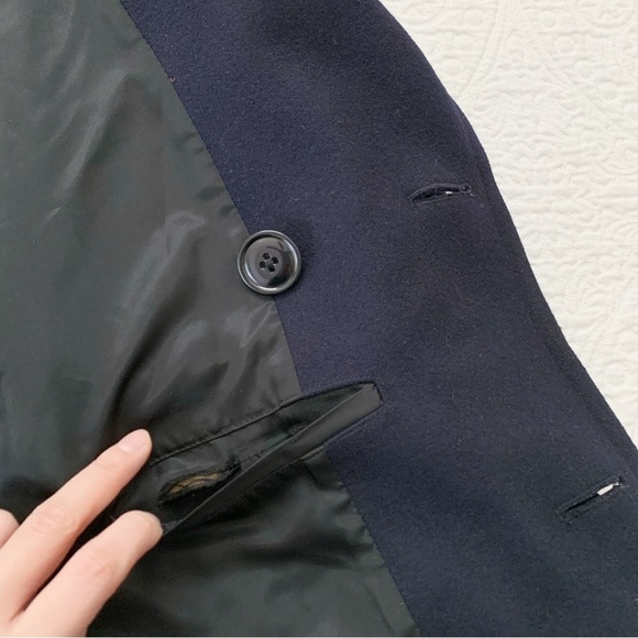 RARE🔥‎ Ralph Lauren Polo Jeans Co Men's Double Breasted Military Style Pea Coat - Picture 7 of 10
